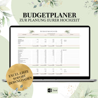 Budgetplaner Hochzeit - praktische Excel-Vorlage