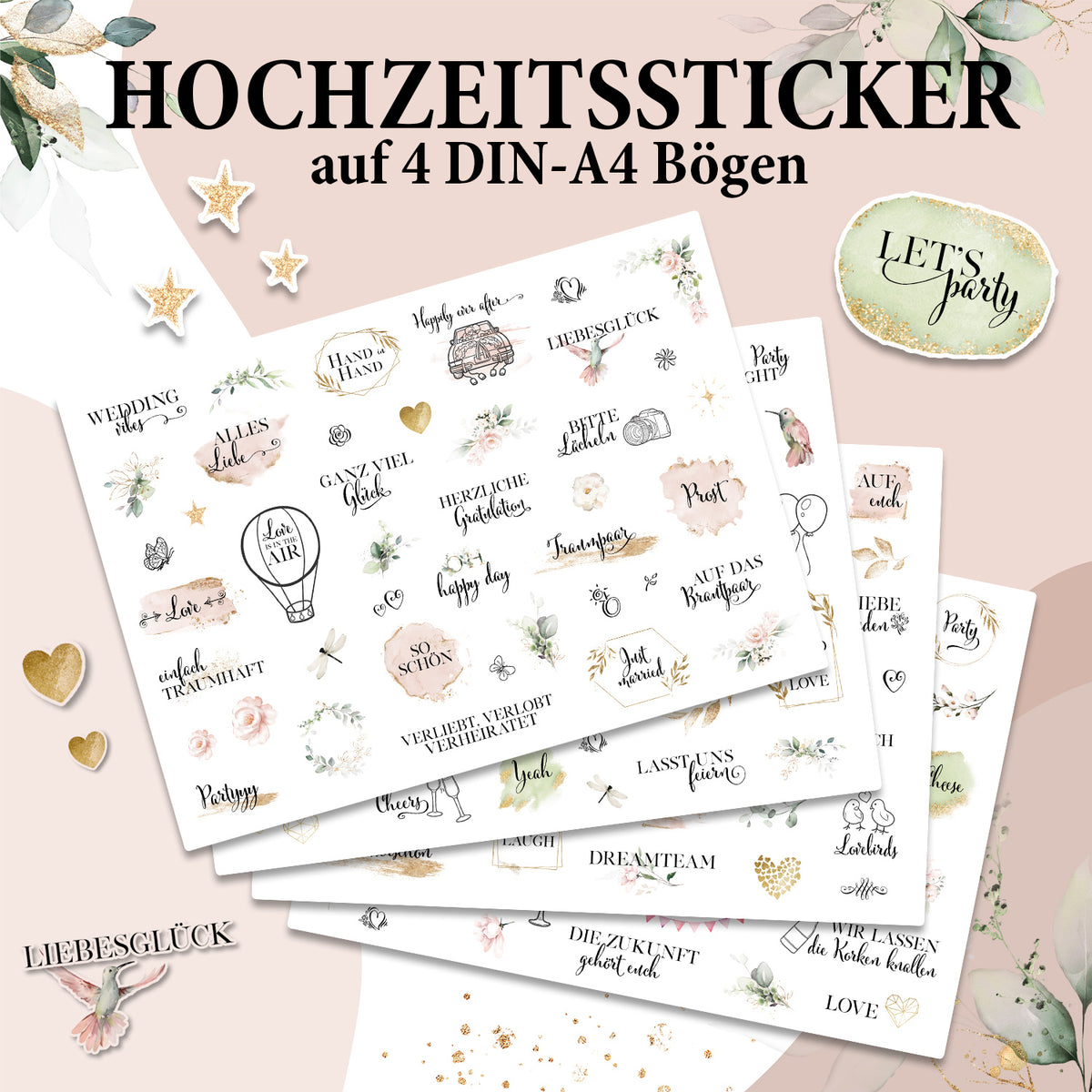 Hochzeitssticker