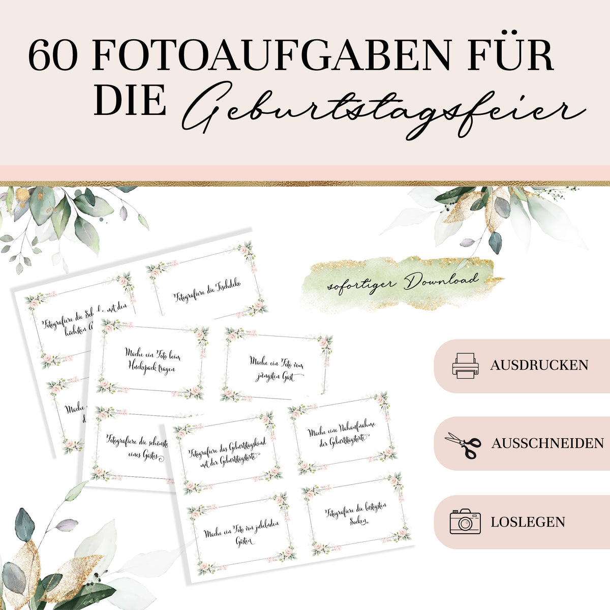 Fotoaufgaben für deinen Geburtstag