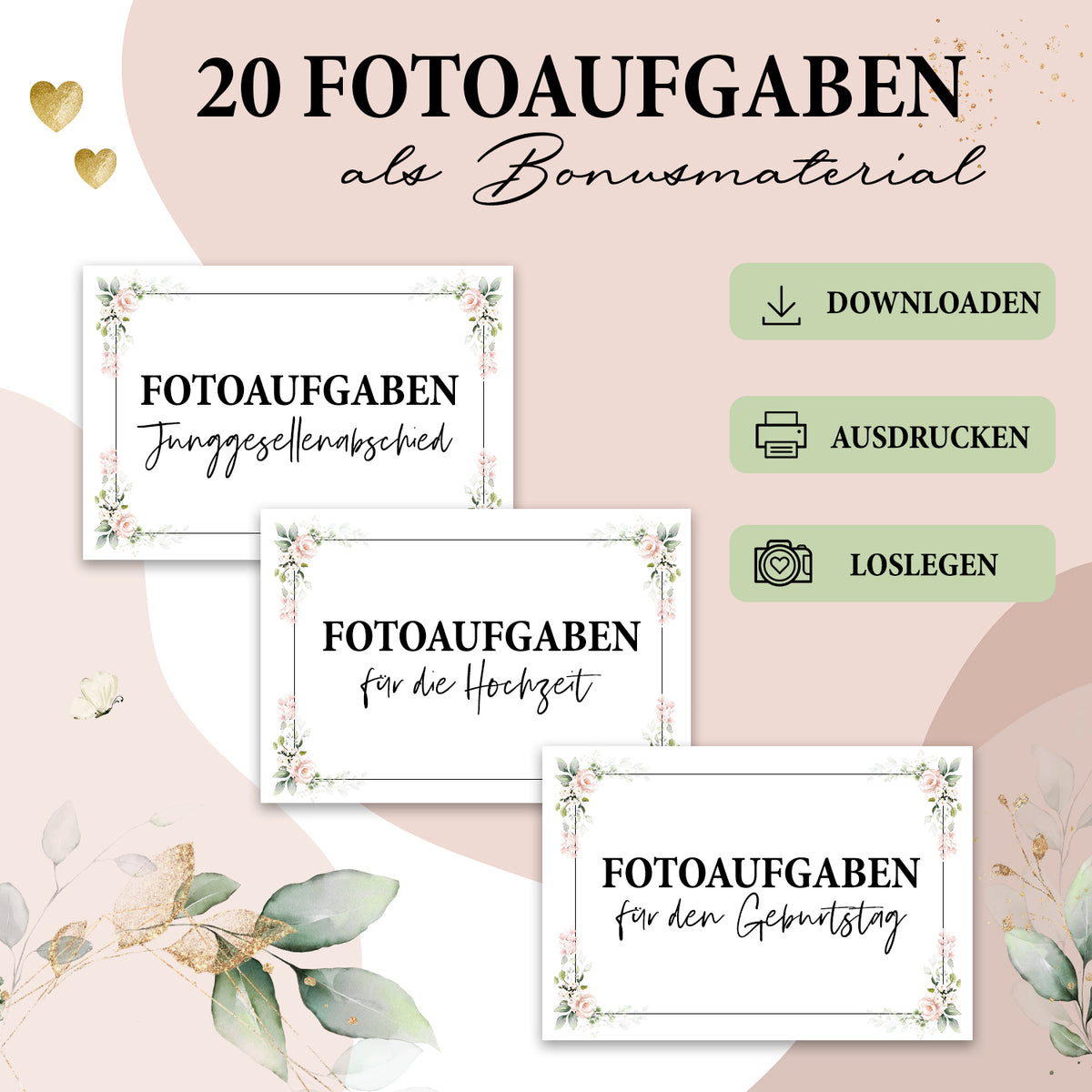 Hochzeitsgästebuch mit Stickern