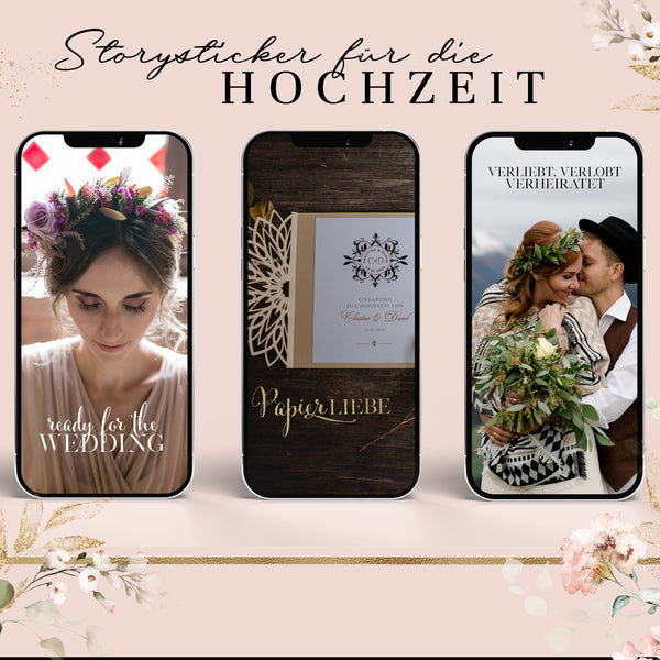 450+ Storysticker für deine Hochzeit
