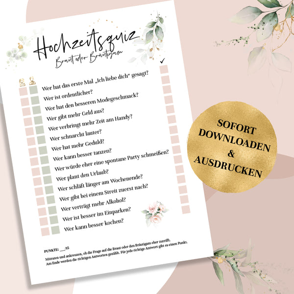 Hochzeitsquiz