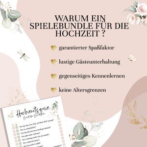 Das große Hochzeitsspiele-Paket