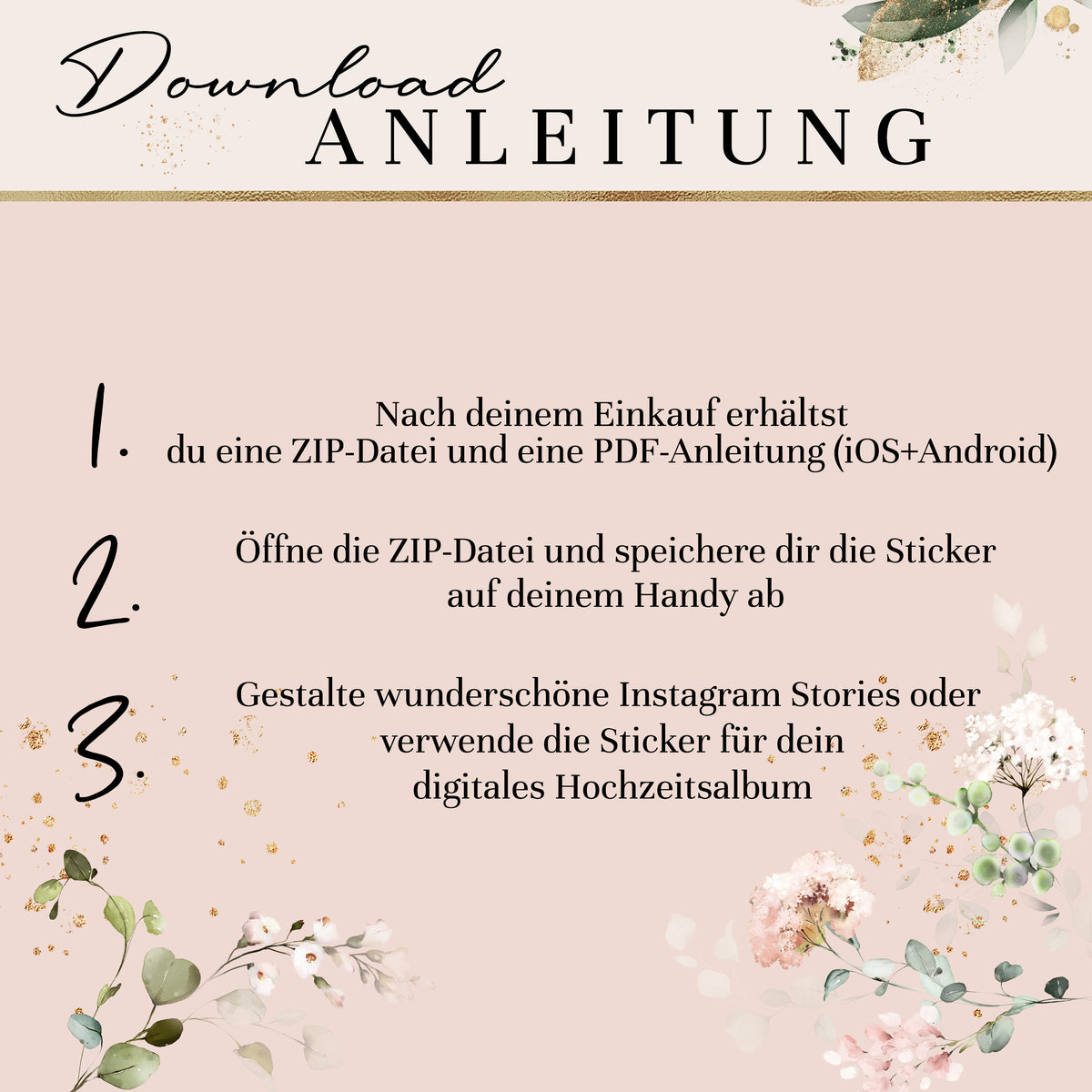 450+ Storysticker für deine Hochzeit