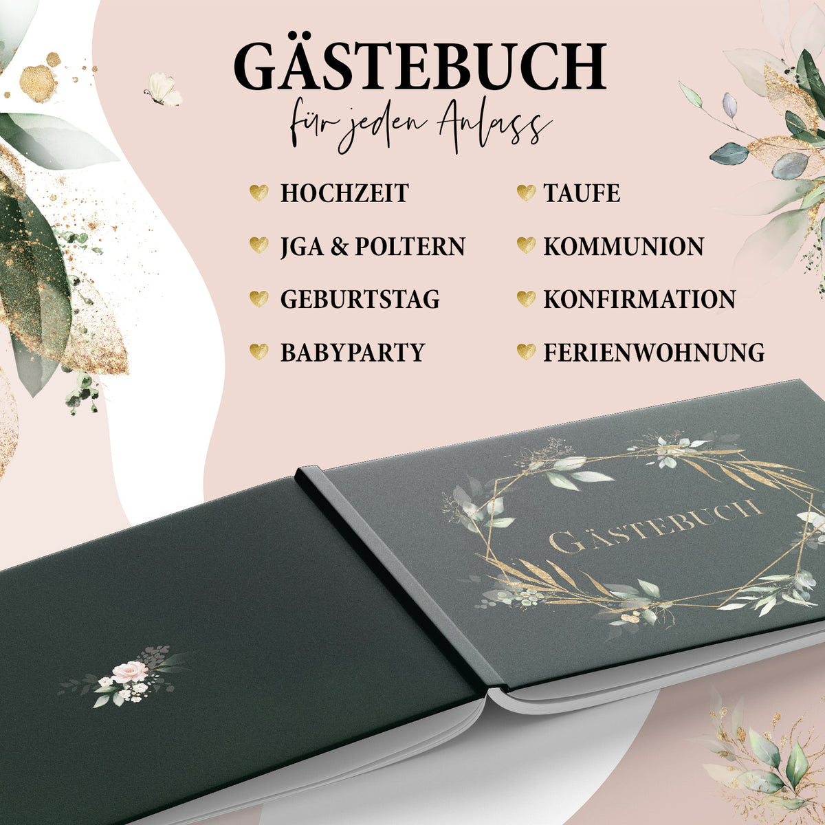 Gästebuch - Erinnerungen mit Herz
