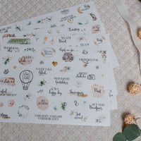 Hochzeitsgästebuch mit Stickern