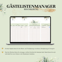 Gästeliste Hochzeit - praktische Excel-Vorlage