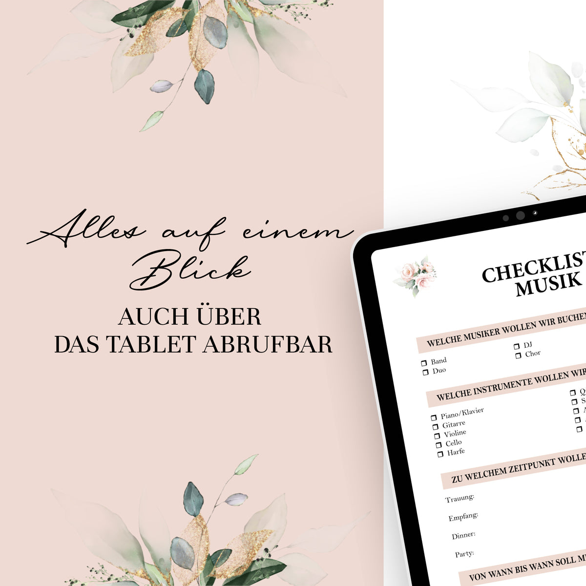 Checklistensammlung zur Hochzeitsplanung