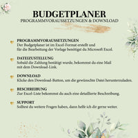 Budgetplaner Hochzeit - praktische Excel-Vorlage