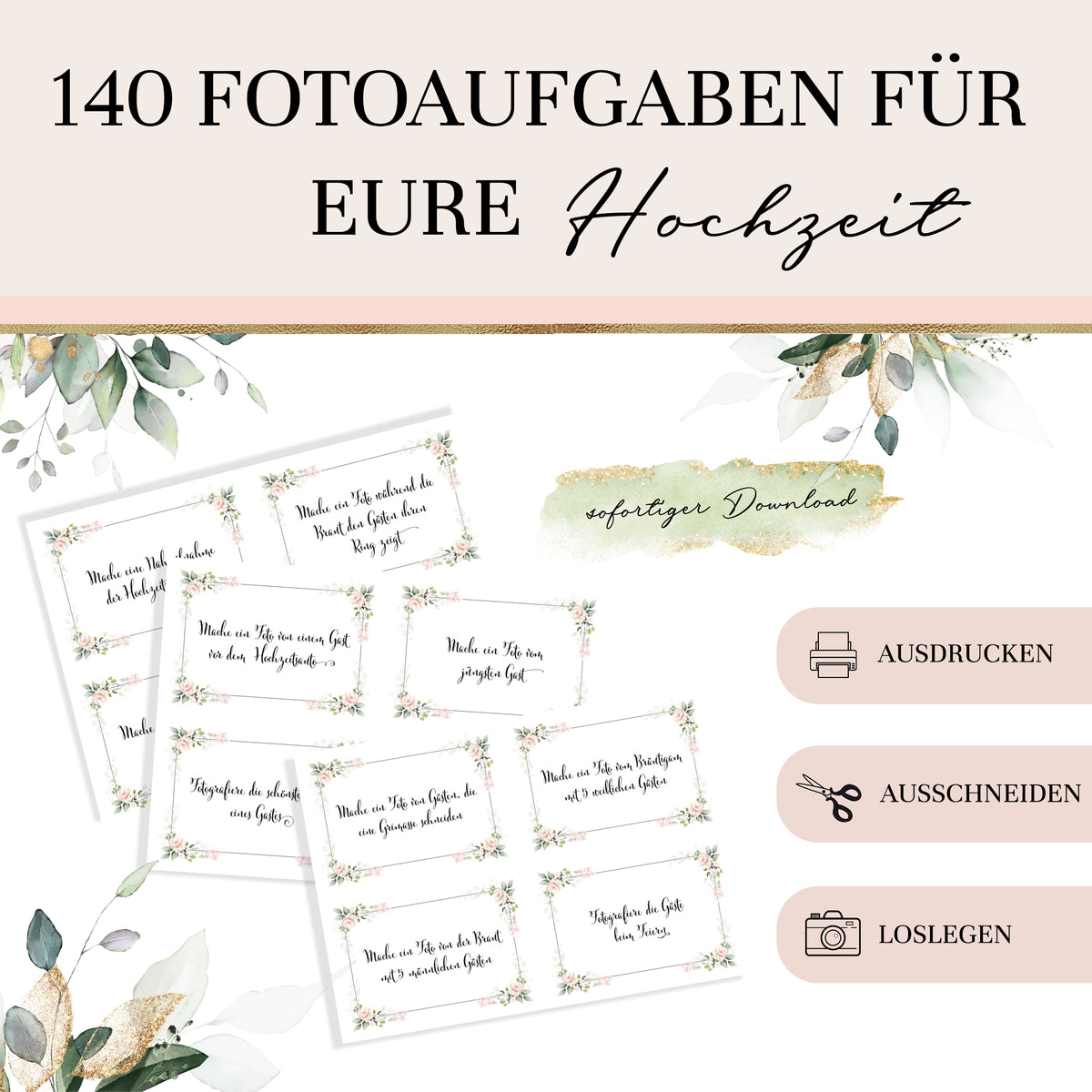 Fotoaufgaben für eure Hochzeit