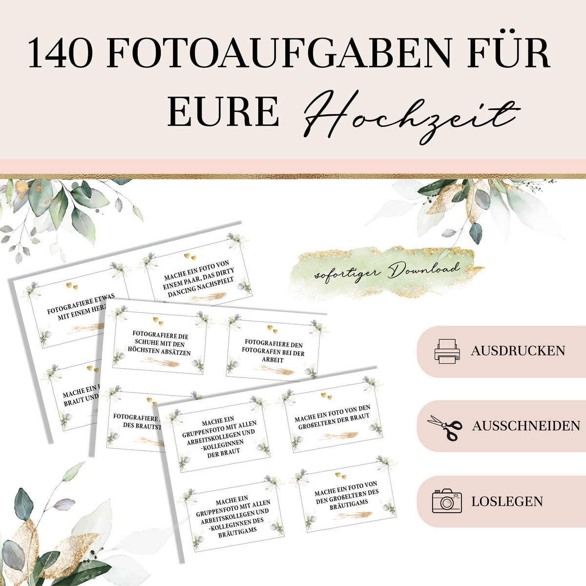 Fotoaufgaben für eure Hochzeit